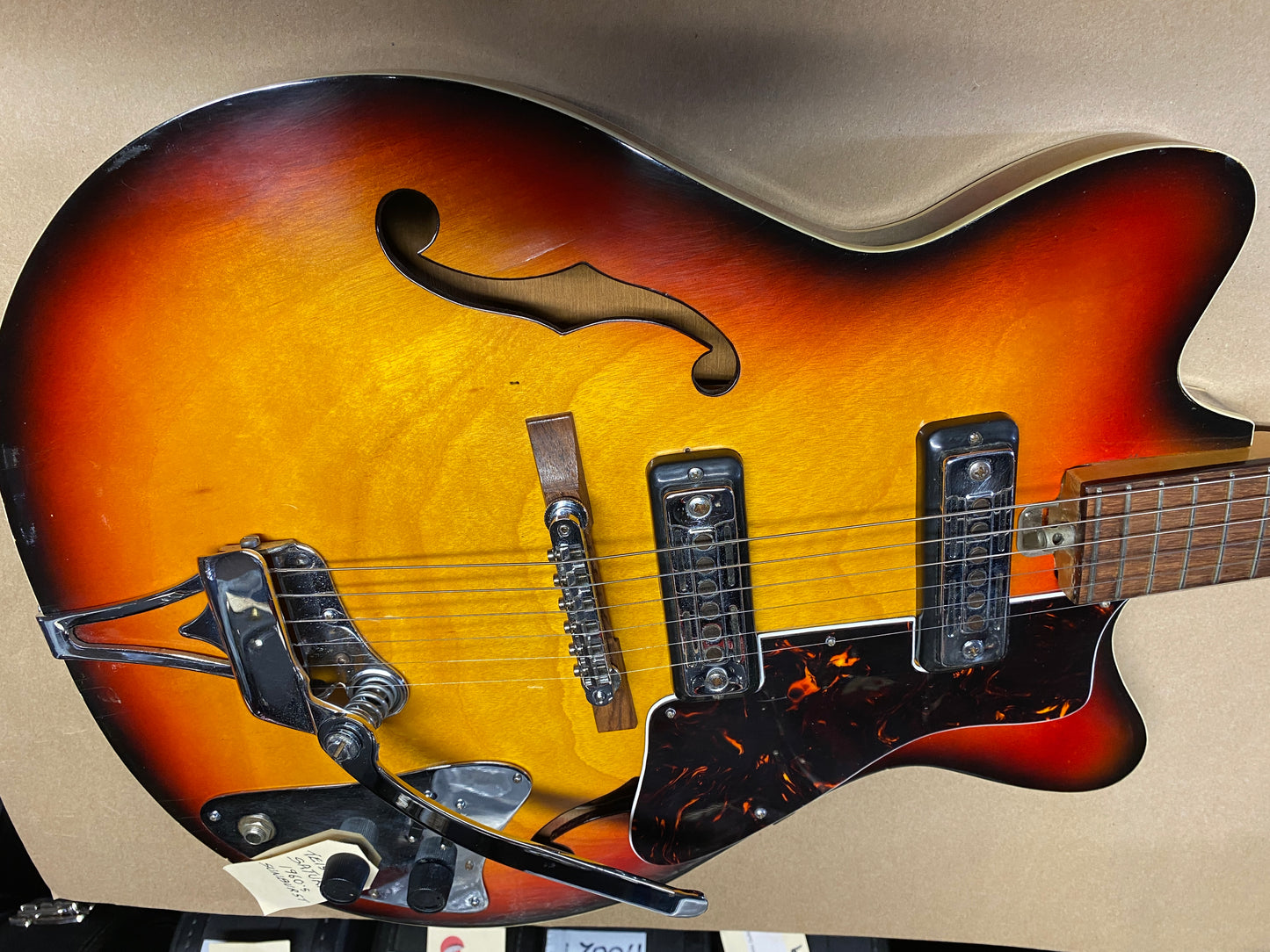 Teisco Saturn 1960s Sunburst Electric Guitar