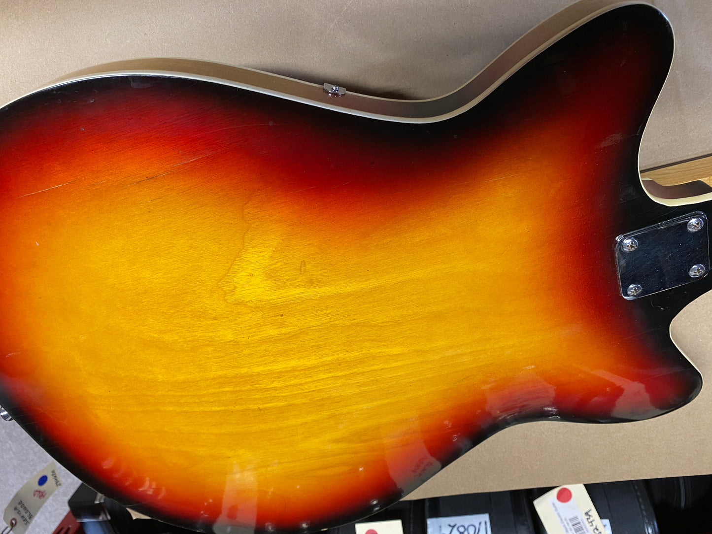 Teisco Saturn 1960s Sunburst Electric Guitar