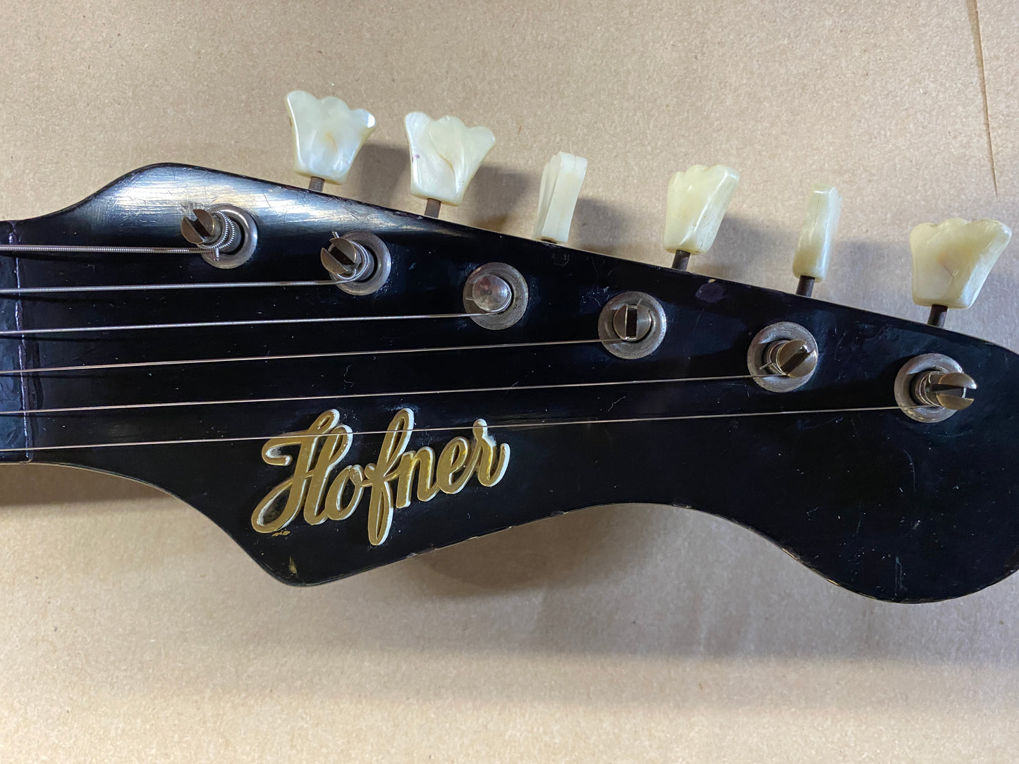 Hofner 172 1962 White Vinyl Electric Guitar