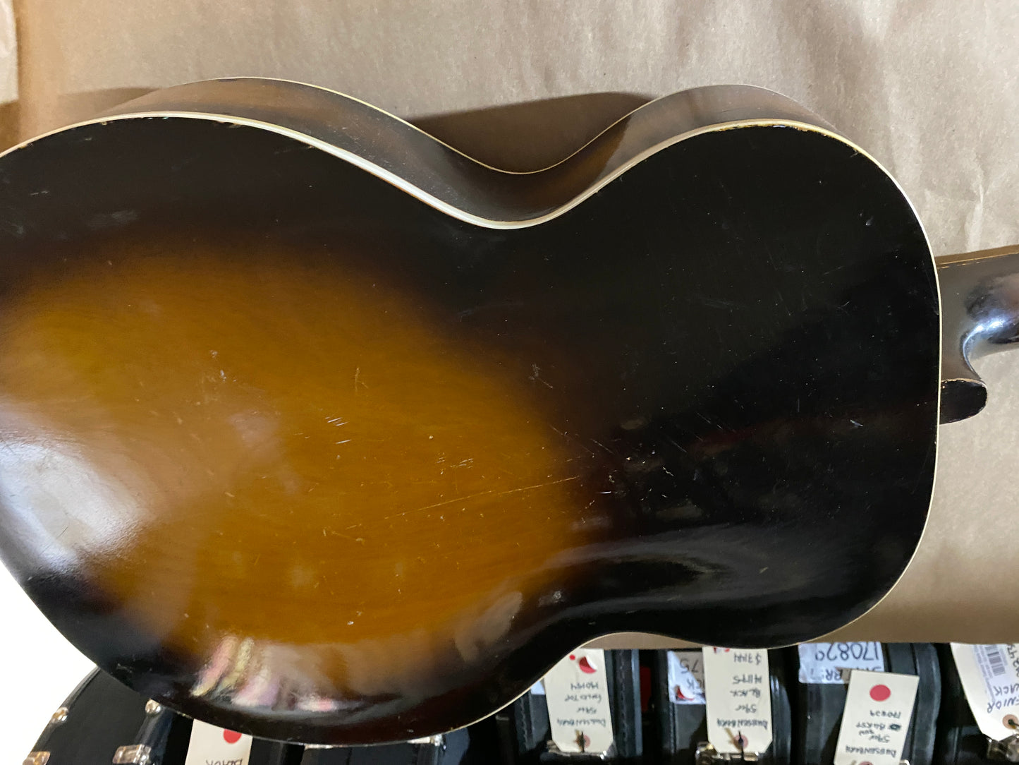 Harmony Master Broadway 1947-1971 USA Arch Top Burst Acoustic Guitar