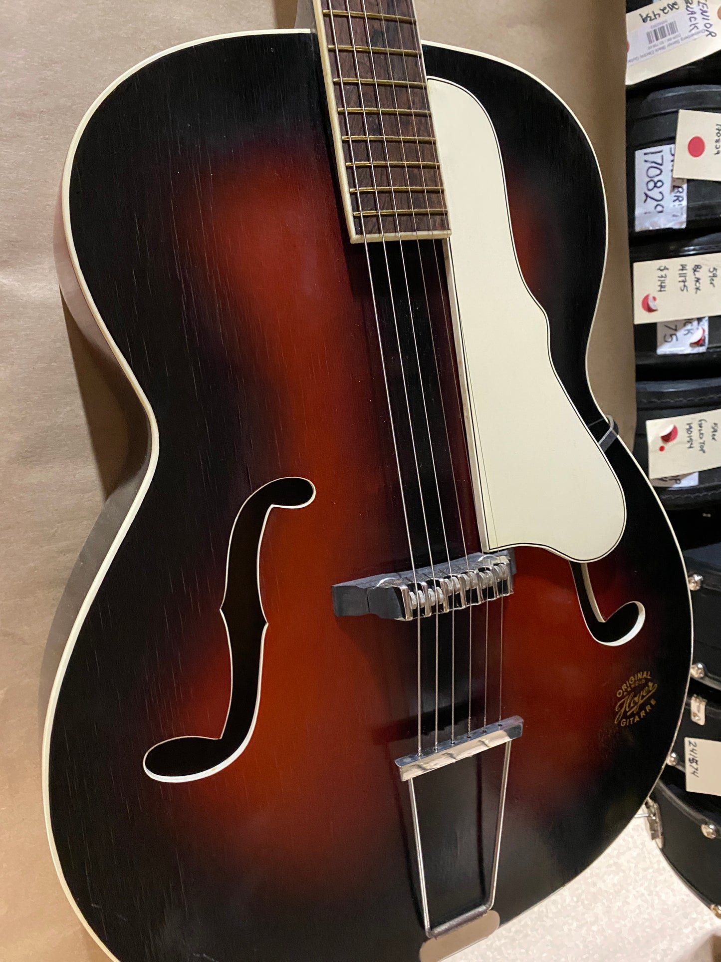 Hoyer Arnold Original 1960s Jazz Archtop Acoustic Guitar