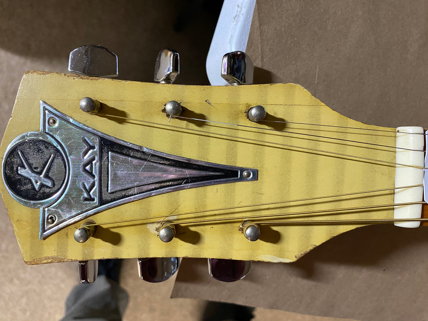 Kay K6868 Style Leader Archtop Acoustic Guitar Honey Blonde - 1960's - Fair