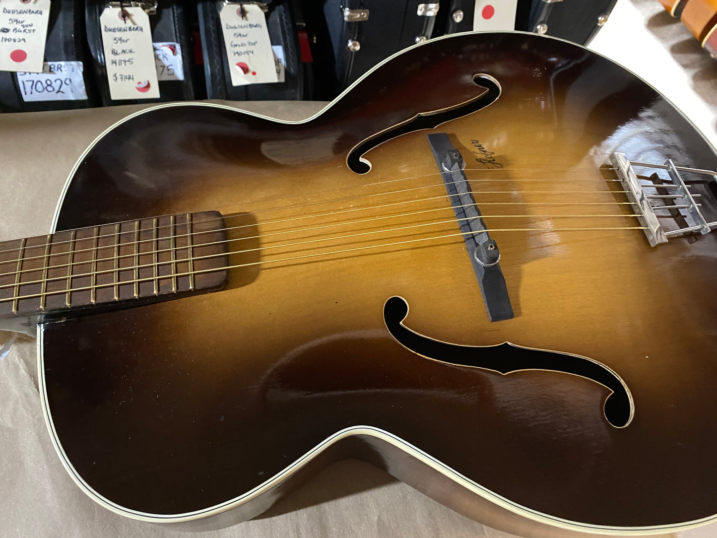 Hofner 450 Archtop Tobacco Burst 1950s Acoustic Guitar