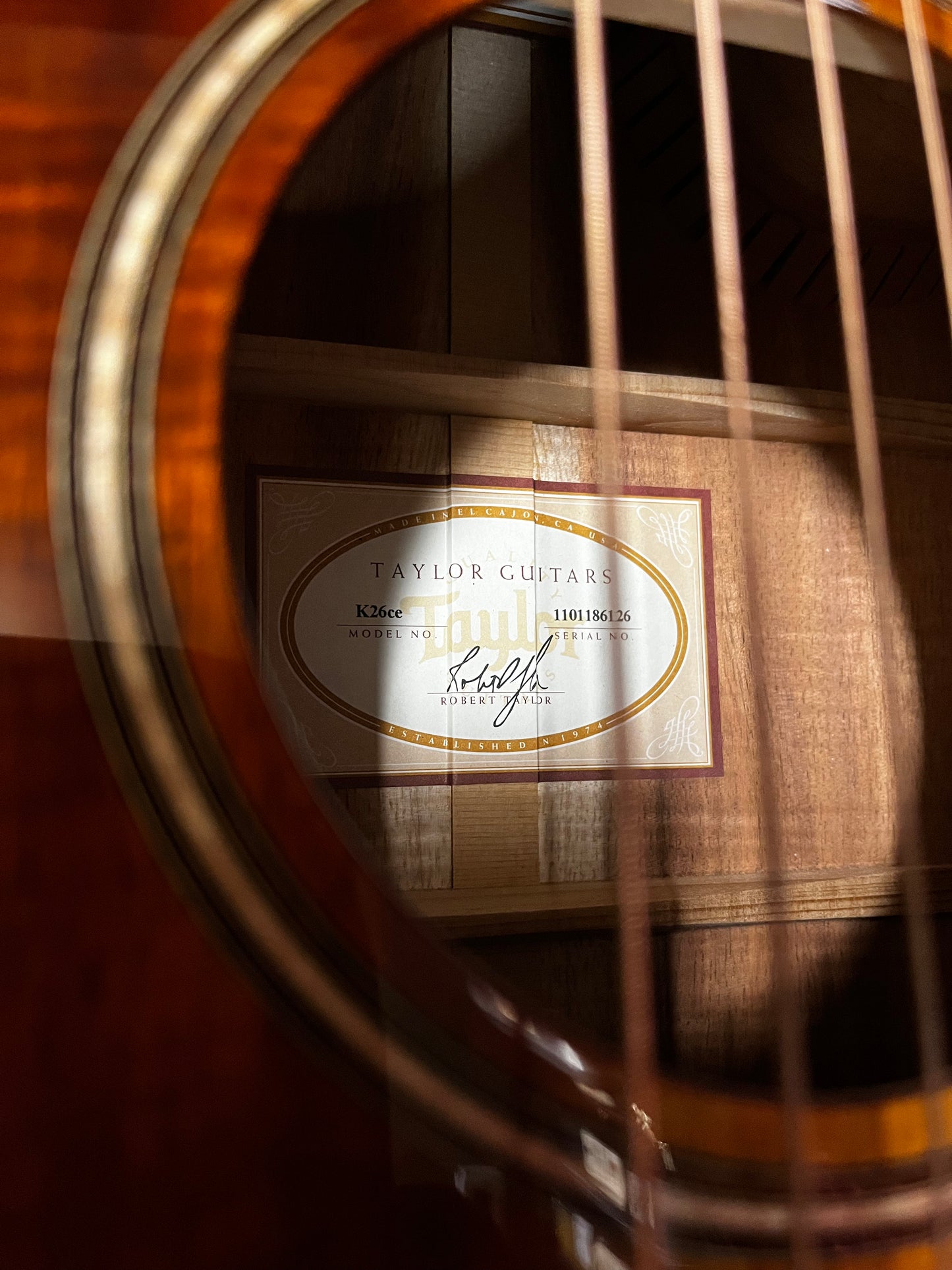 Taylor K26ce All-Solid Hawaiian Koa Grand Symphony Acoustic Electric Guitar - Used Near Mint