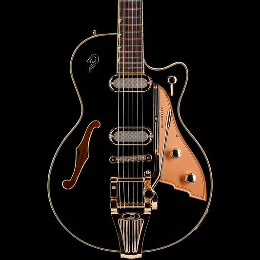 Duesenberg Starplayer TV Phonic Black with Custom Line Case