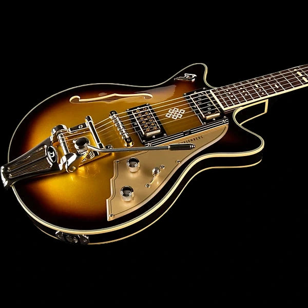 Duesenberg Alliance Series Joe Walsh Gold Burst Electric Guitar with case