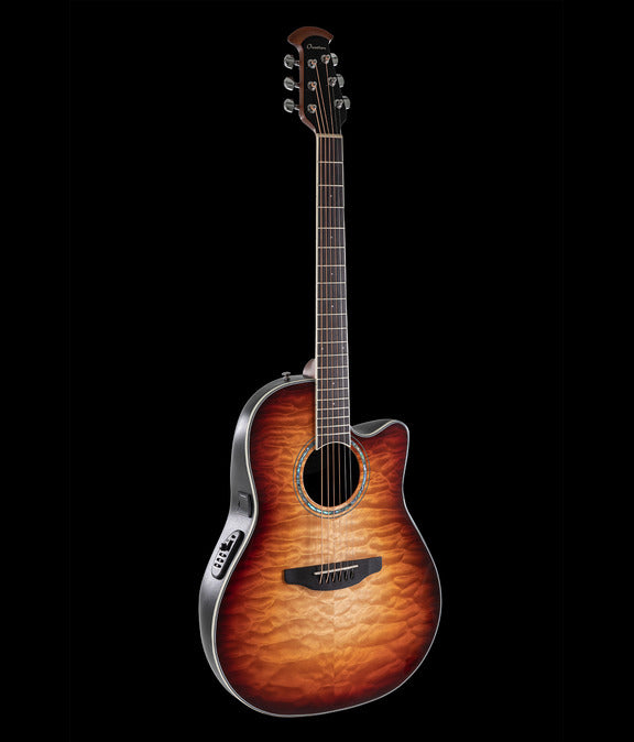 Ovation CS24X-7C Celebrity Standard - Mid Depth Lyrachord Acoustic-Electric Guitar - Cognac Burst Natural Gloss