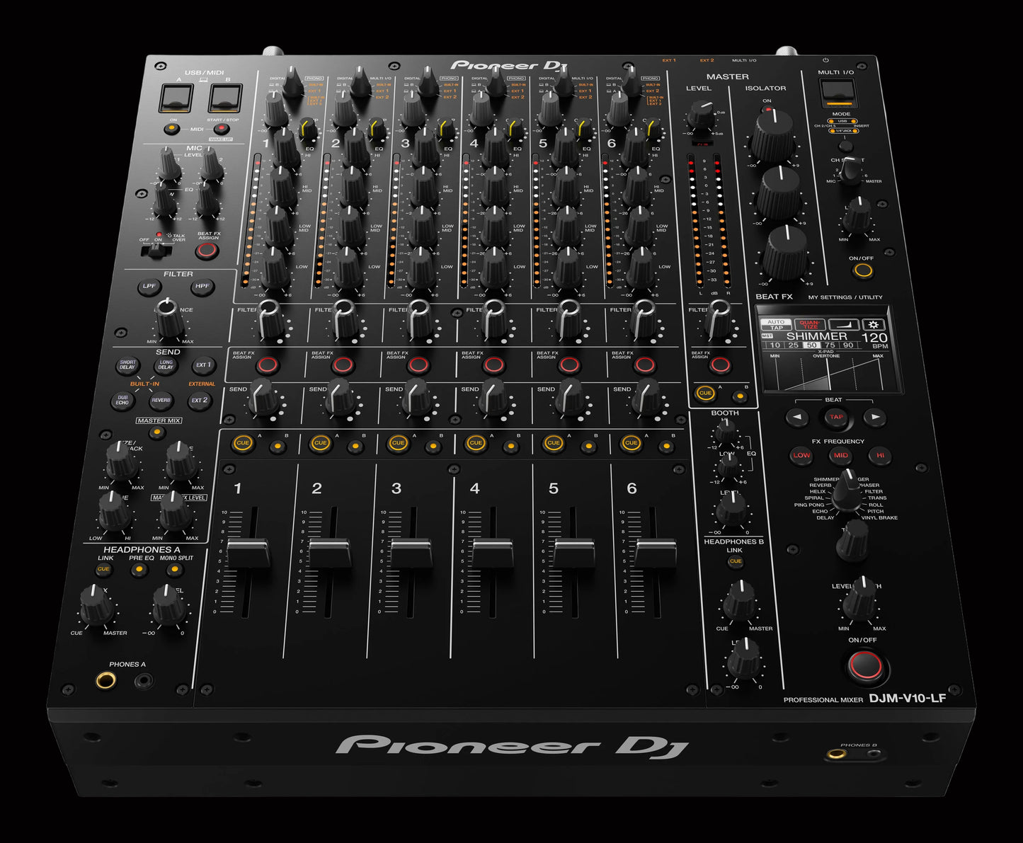 Pioneer DJM-V10-LF 6-Channel Professional DJ Mixer