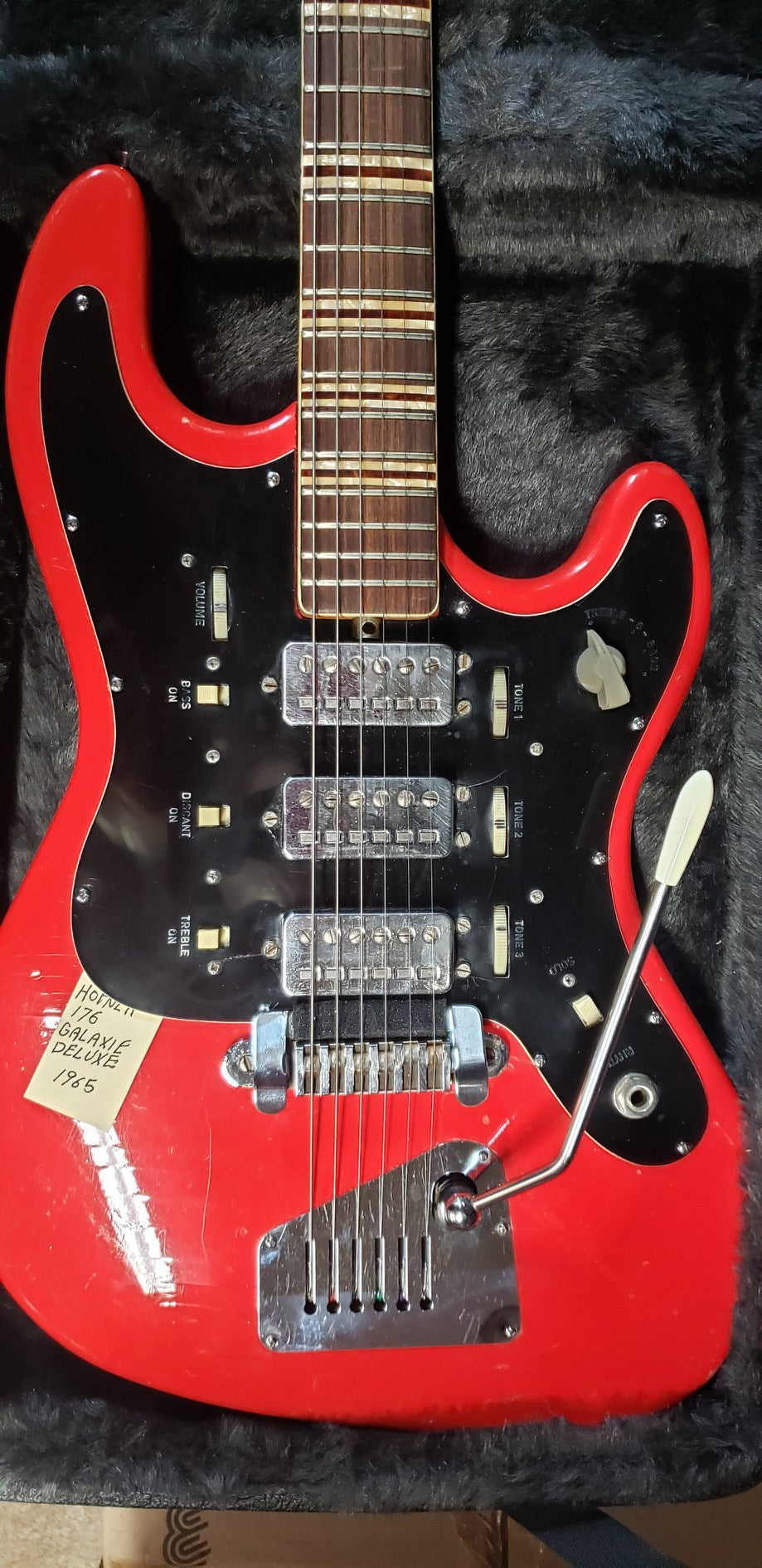 Hofner Galaxie 176 Red 1960s Electric Guitar