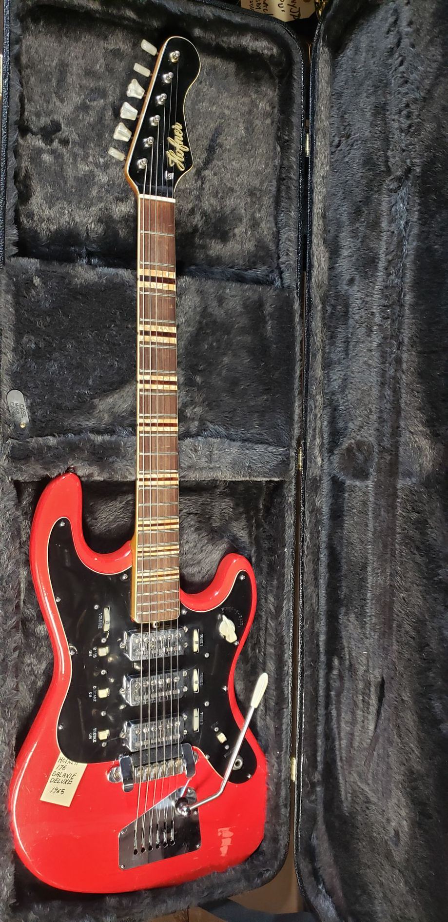 Hofner Galaxie 176 Red 1960s Electric Guitar