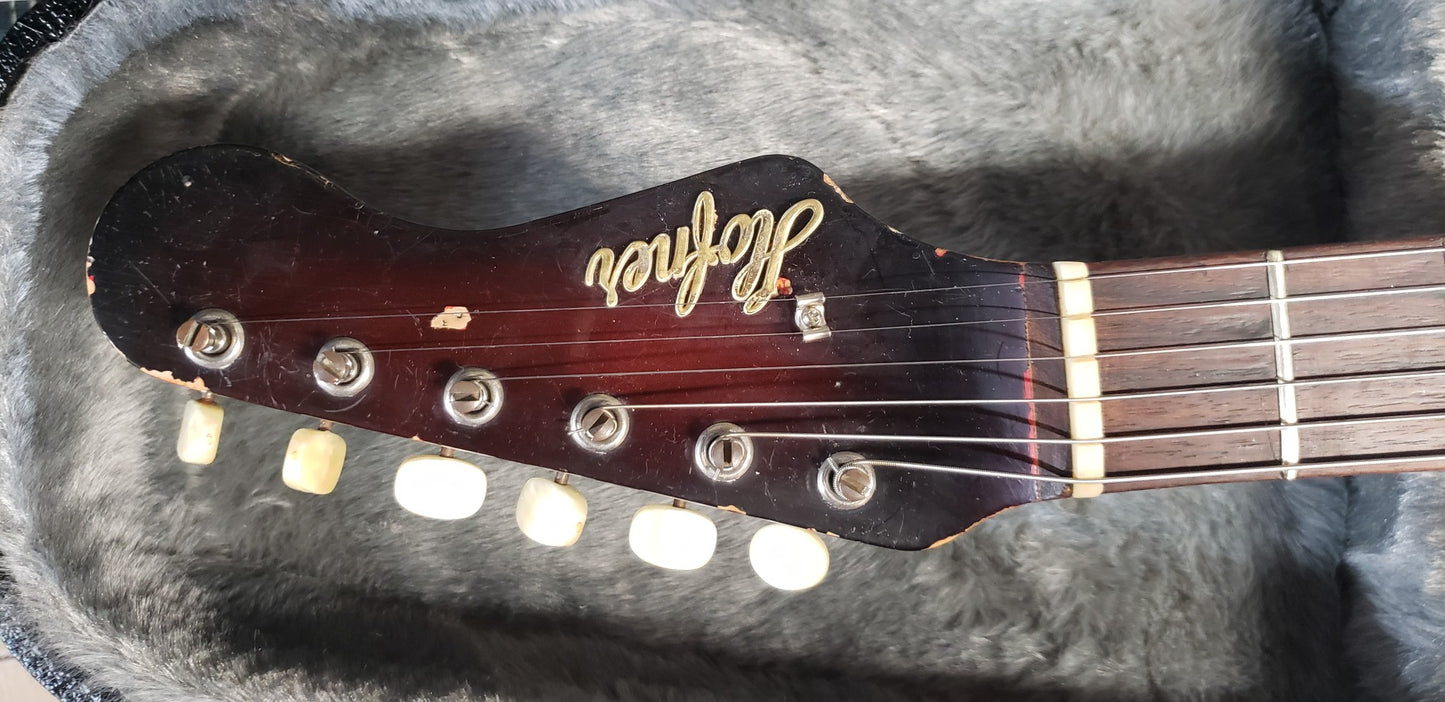 Hofner 173 II 1963 Two Tone Red Burst Electric Guitar