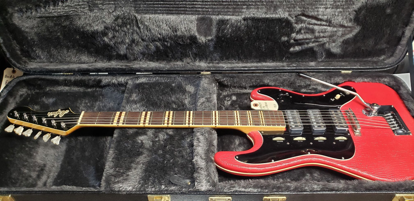 Hofner 175 Galaxie 1963 Red Vinyl Electric Guitar