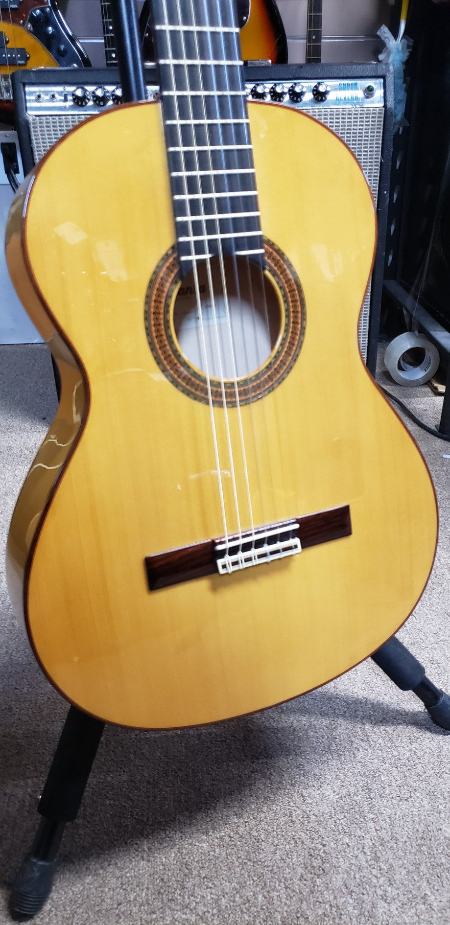 Almansa 413 G Acoustic/Electric Nylon String Guitar - Excellent