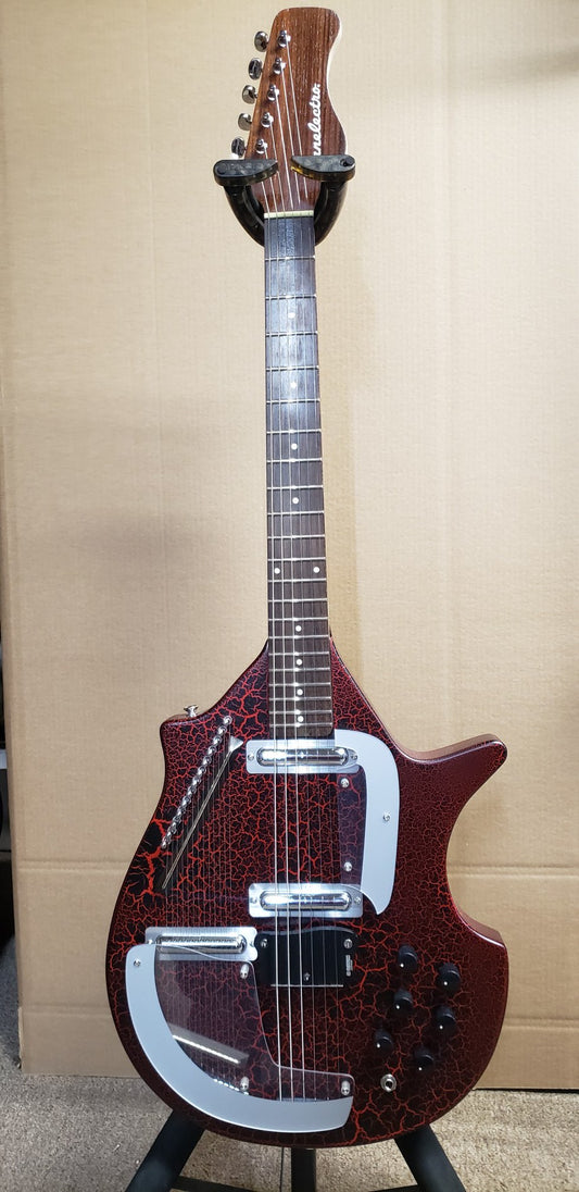 Danelectro Sitar Reissue Crackle Red