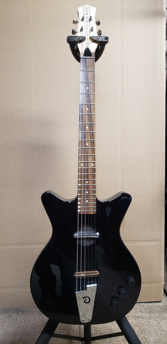 Danelectro Convertible Acoustic Electric Guitar in Black NOS