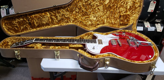 TV Jones Spectra Sonic Supreme Red Electric Guitar - Mint