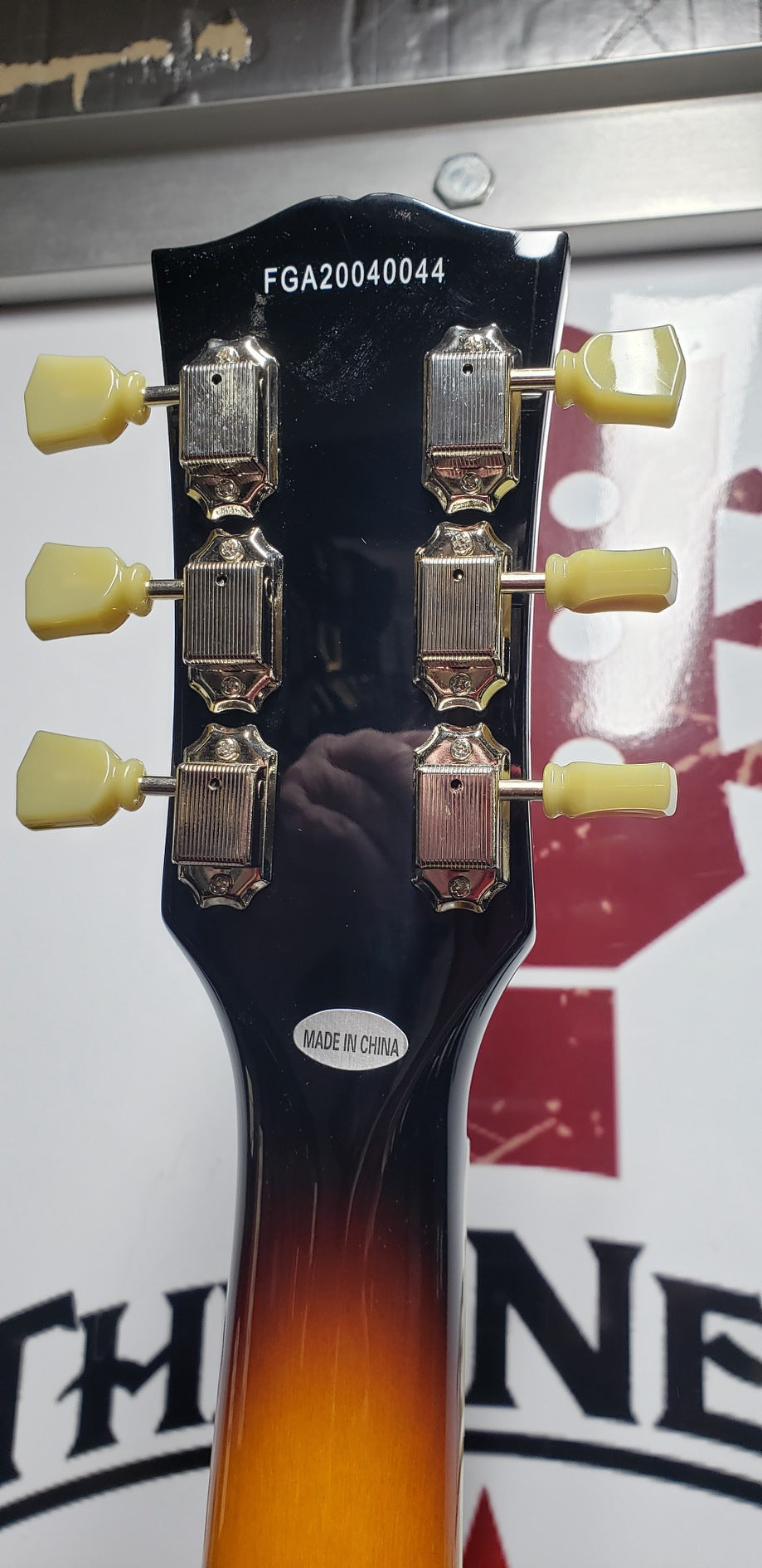 Burny RSA-70 BS Sunburst Semi Hollow Body Electric Guitar