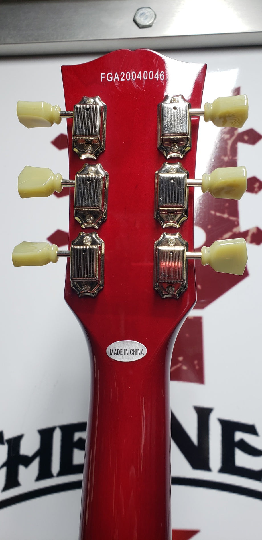 Burny RSA-70 CR Hollow Body Cherry Electric Guitar