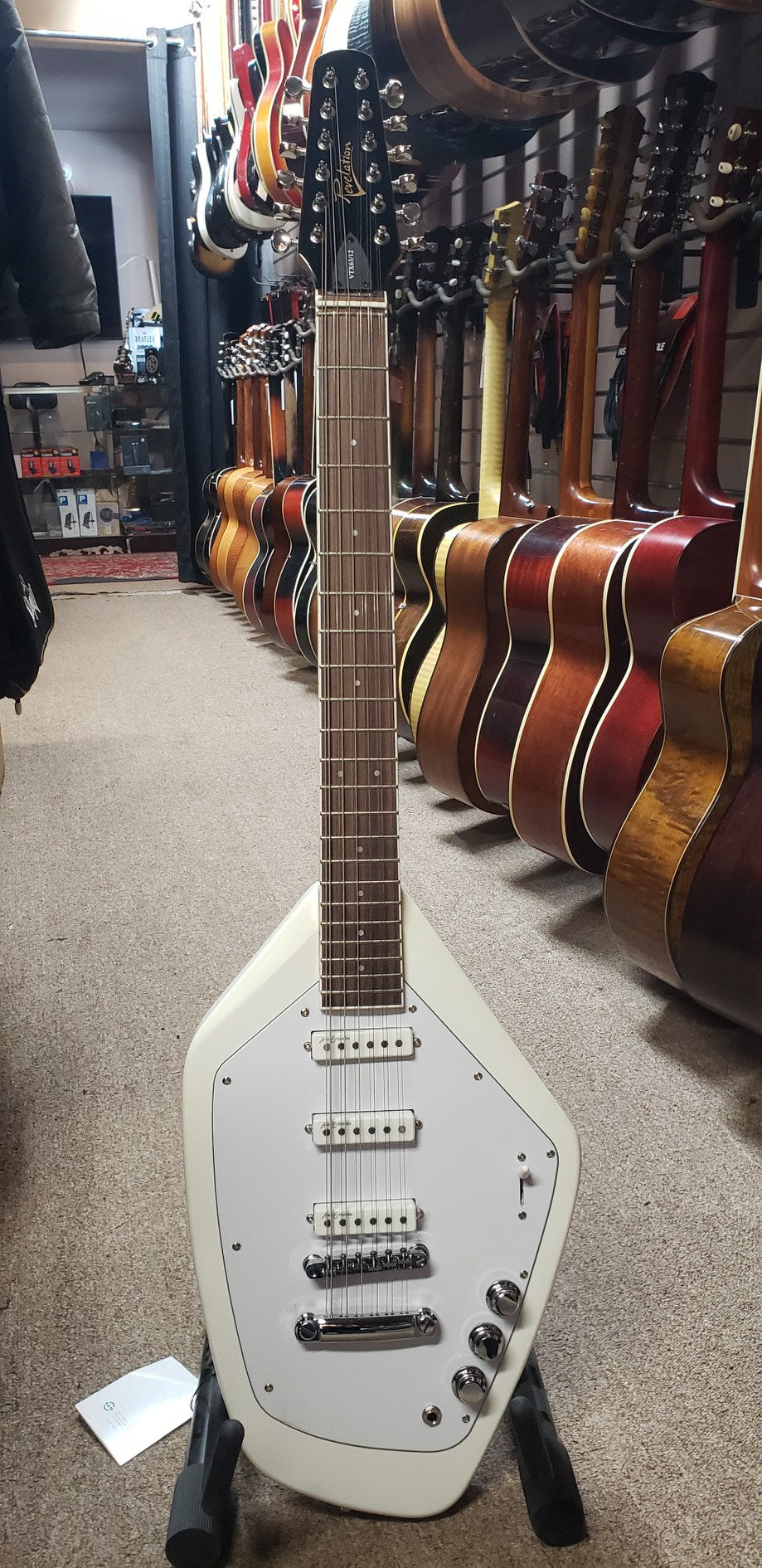 Revelation VTX63/12 White Electric Guitar