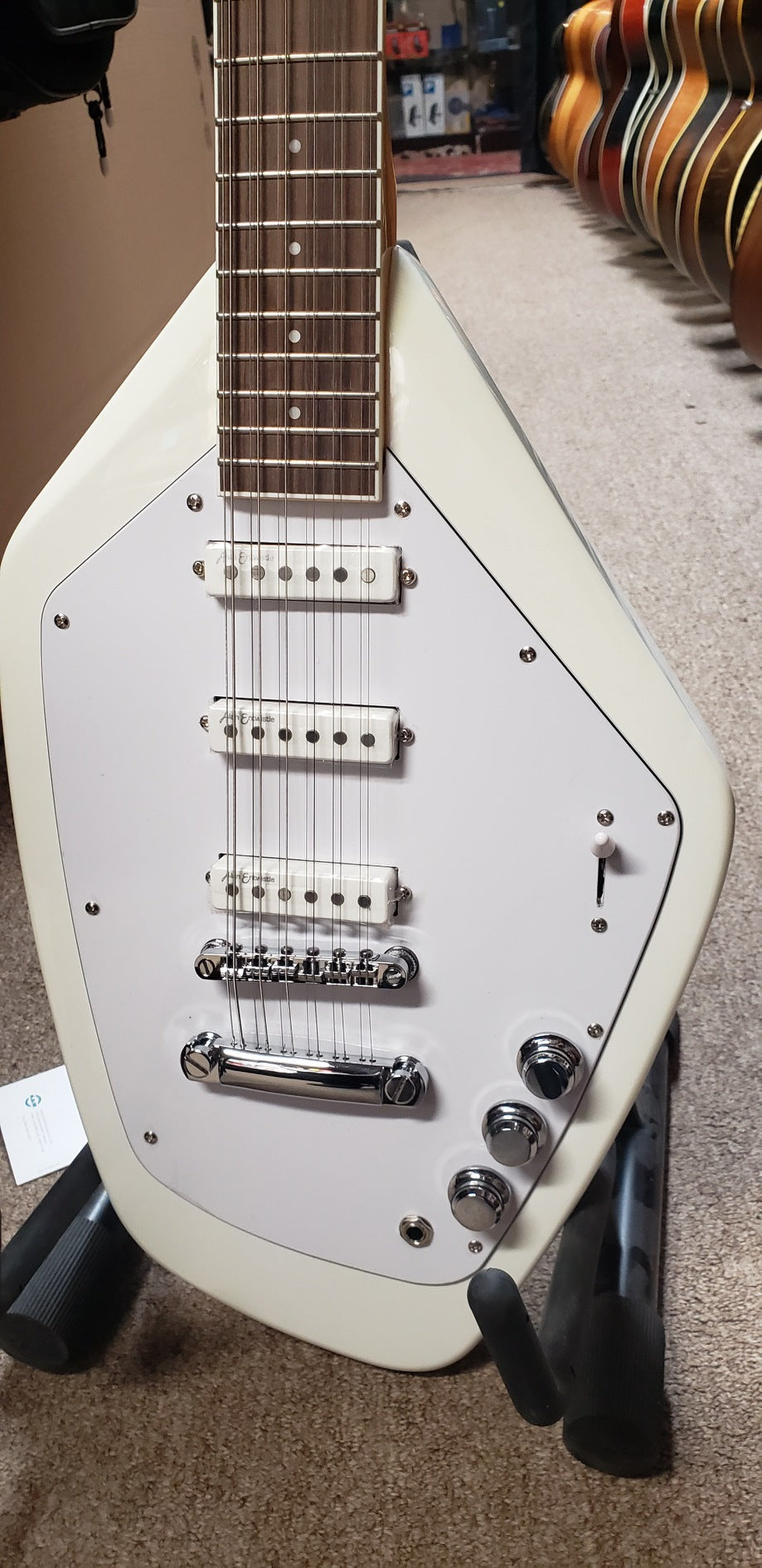 Revelation VTX63/12 White Electric Guitar