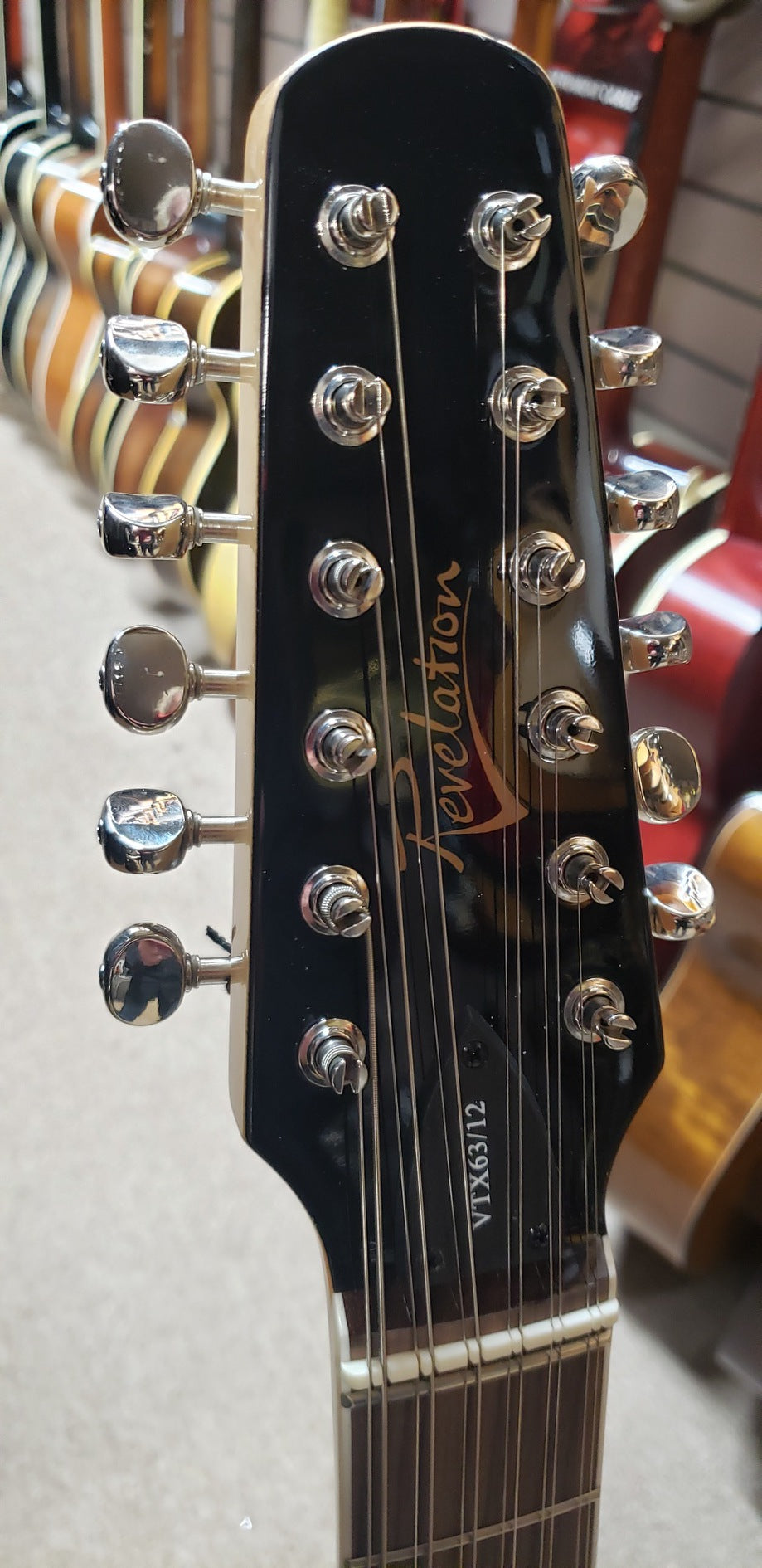 Revelation VTX63/12 White Electric Guitar