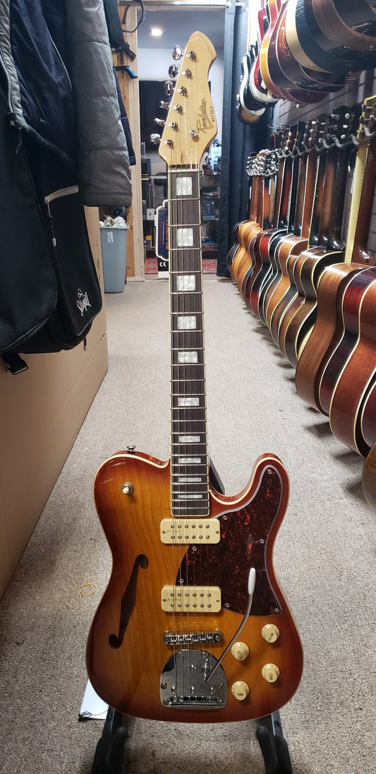 Revelation RFT DLX Thinline Honey Burst Electric Guitar