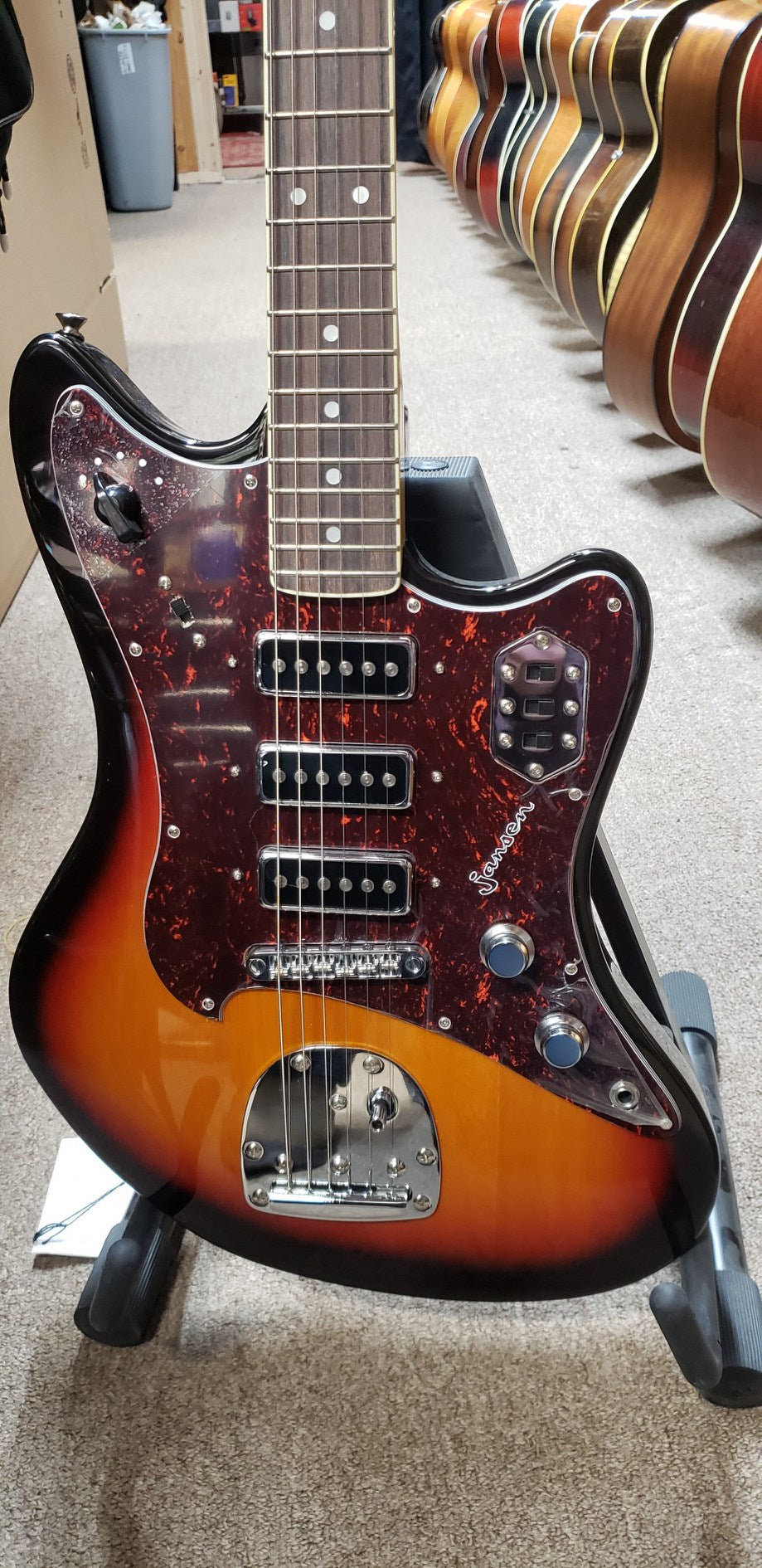 Jansen JazzMan Sunburst Electric Guitar