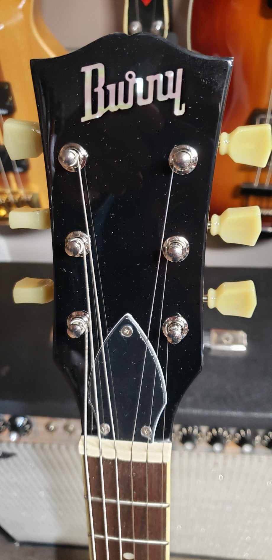 Burny RSA-70 BS Sunburst Semi Hollow Body Electric Guitar