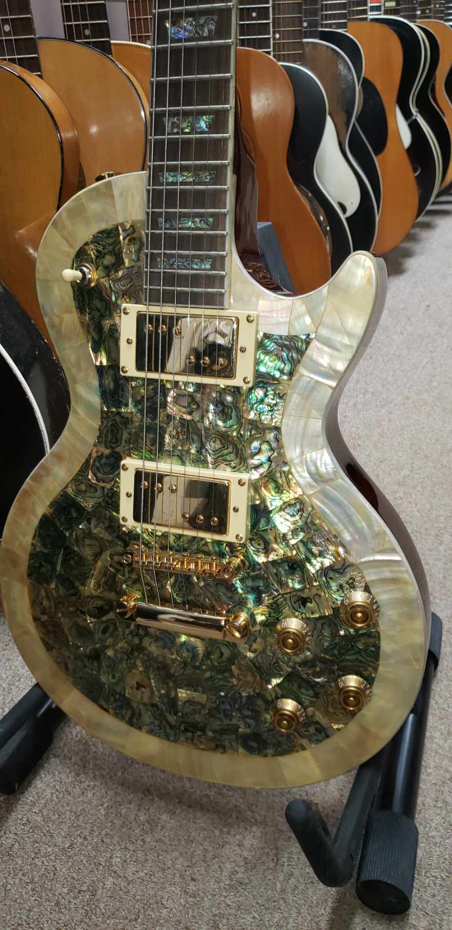No Name 6 String Electric Guitar - Mother of Pearl