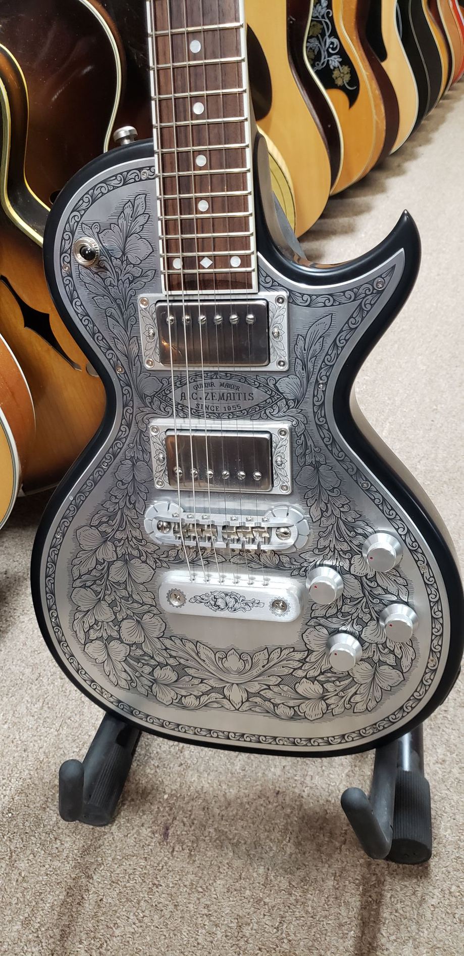 Zemaitis - A24MF BK 2012 Made In Japan - Mint – The Guitar Boutique