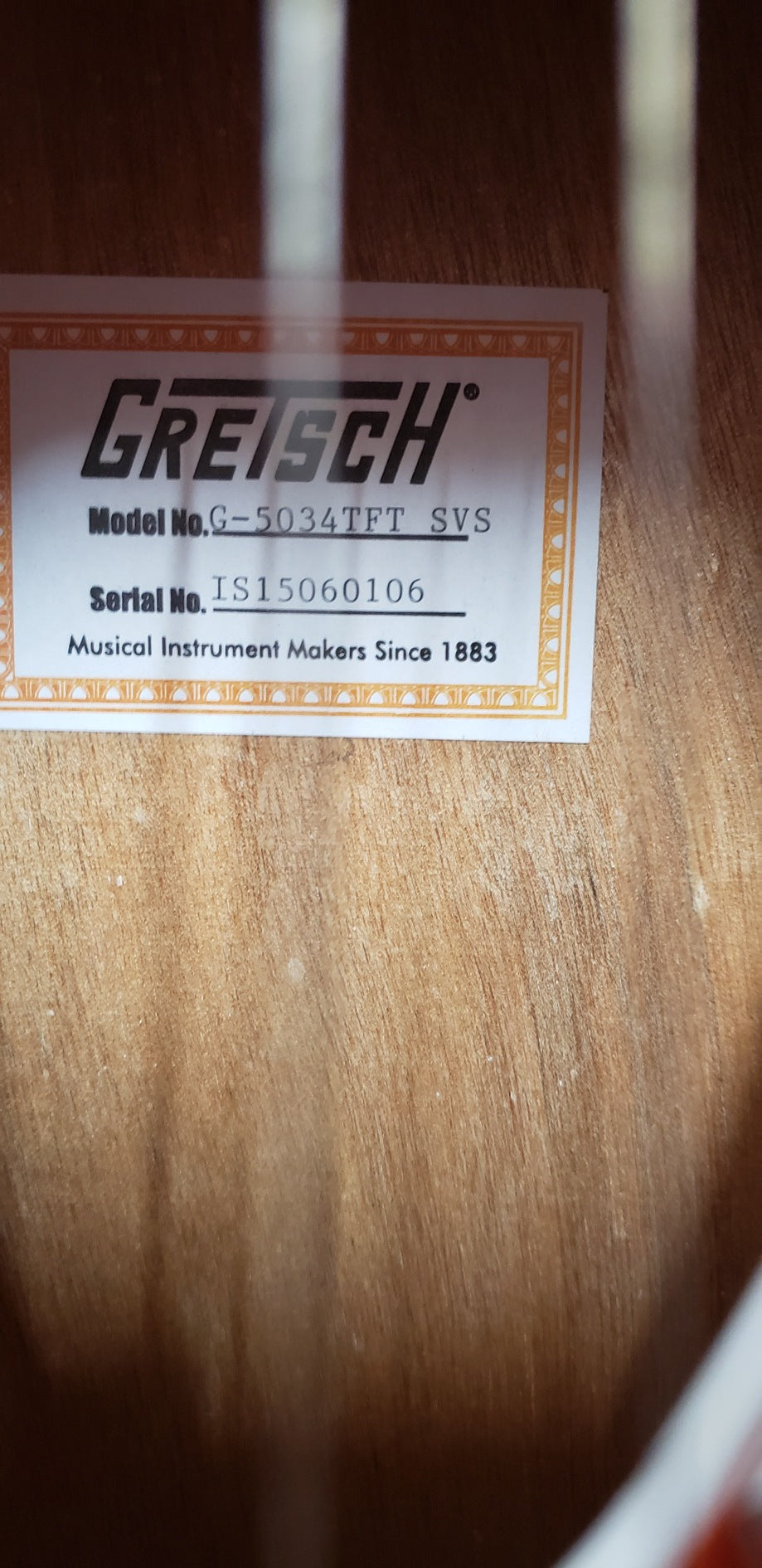 Gretsch G5034TFT Rancher, Fideli'Tron Pickup, Bisgby Tailpiece, Savannah Sunset - NOS