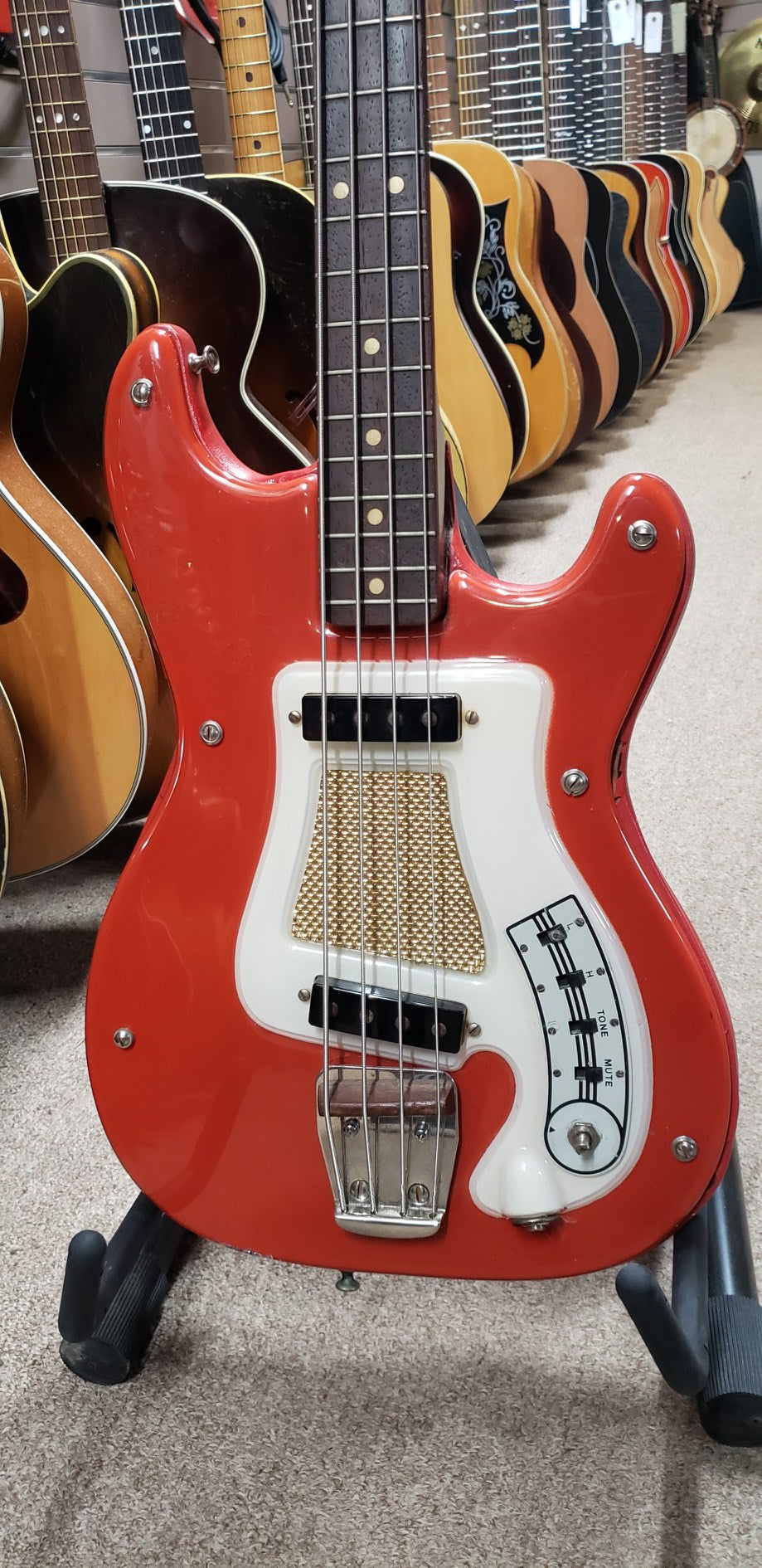 Hagström Kent 1-B Bass Red 1966