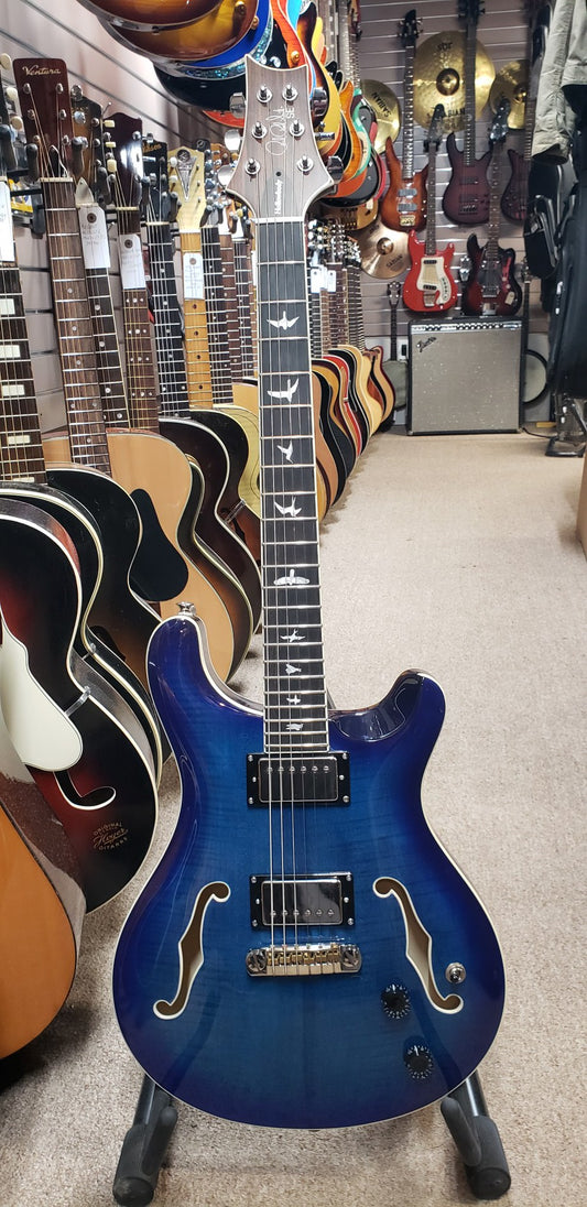PRS SE Hollowbody II Electric Guitar - Faded Blue Burst