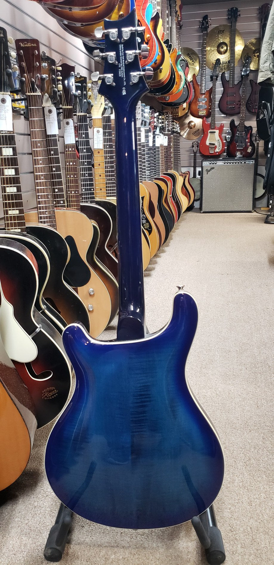 PRS SE Hollowbody II Electric Guitar - Faded Blue Burst