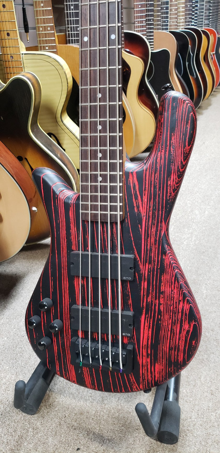 Spector NS Pulse 5 Cinder Red 5 String Left Handed Bass