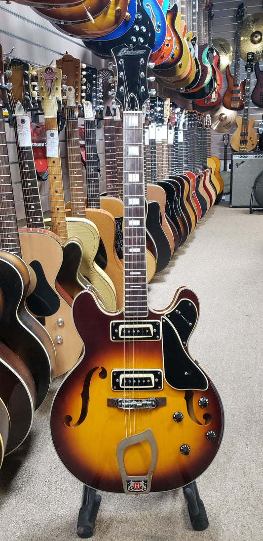 Univox 1970s Hollow-Body Electric Guitar