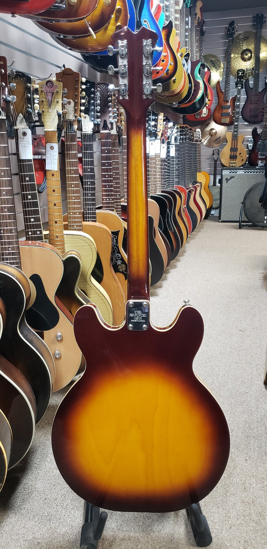 Univox 1970s Hollow-Body Electric Guitar