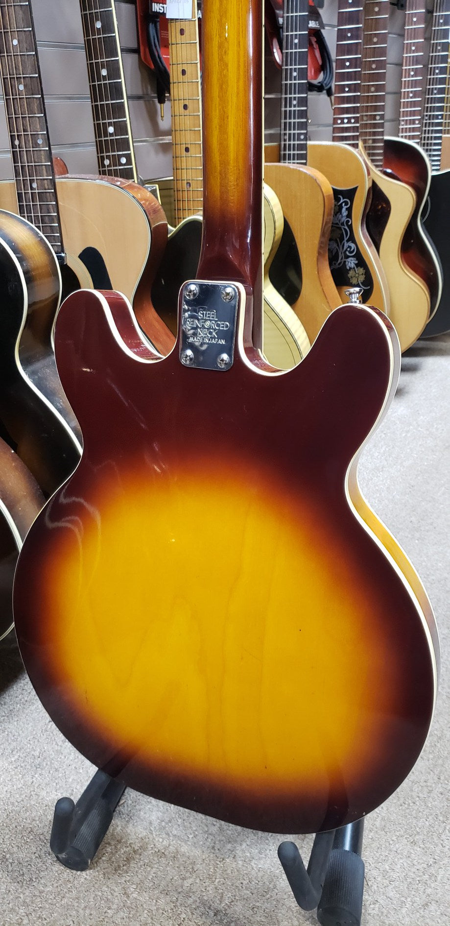 Univox 1970s Hollow-Body Electric Guitar