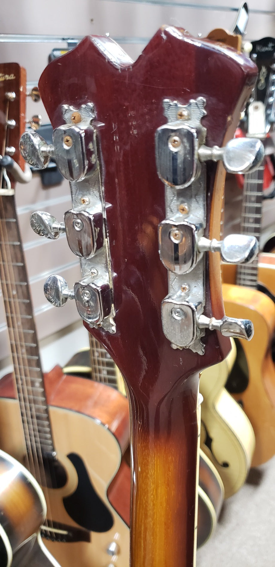 Univox 1970s Hollow-Body Electric Guitar