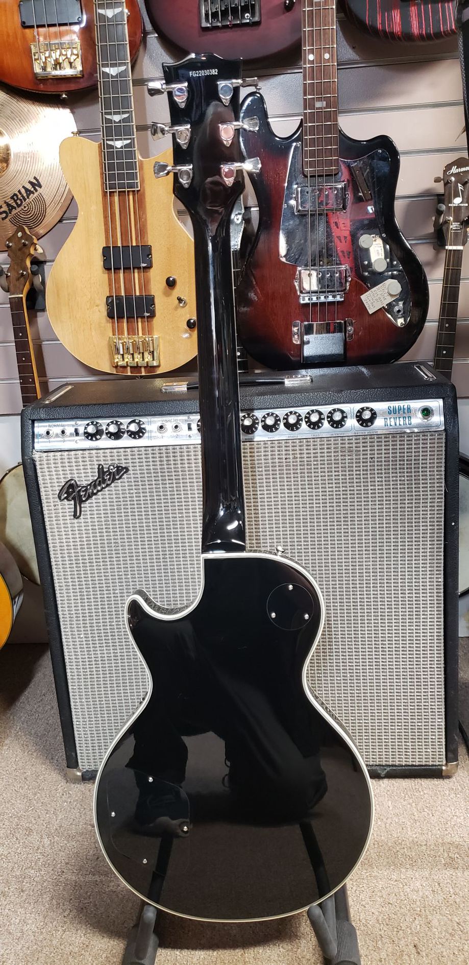 Burny RLC-60P Black Electric Guitar