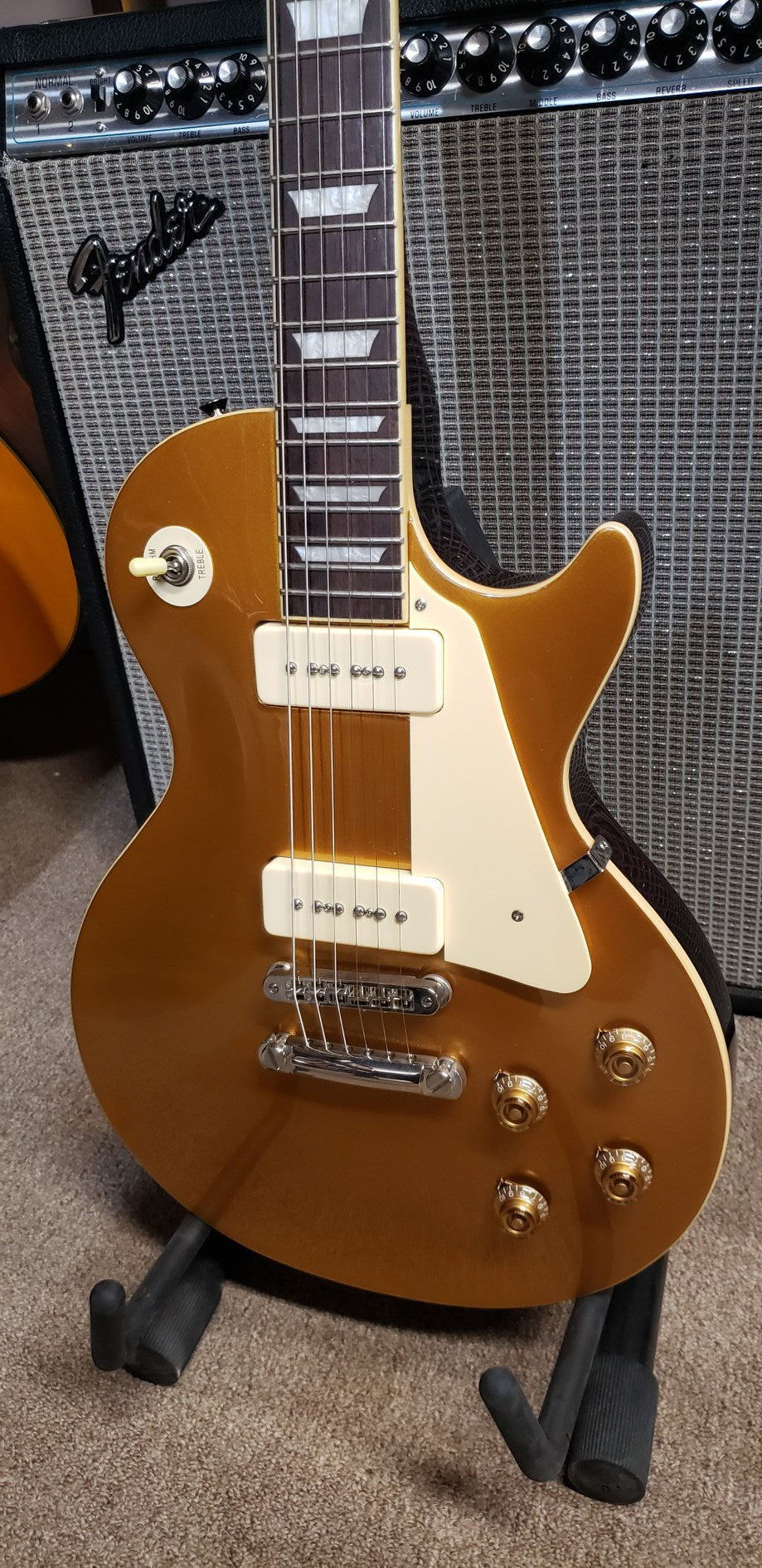 Burny RLG-60P VGT Vintage Gold Top Electric Guitar
