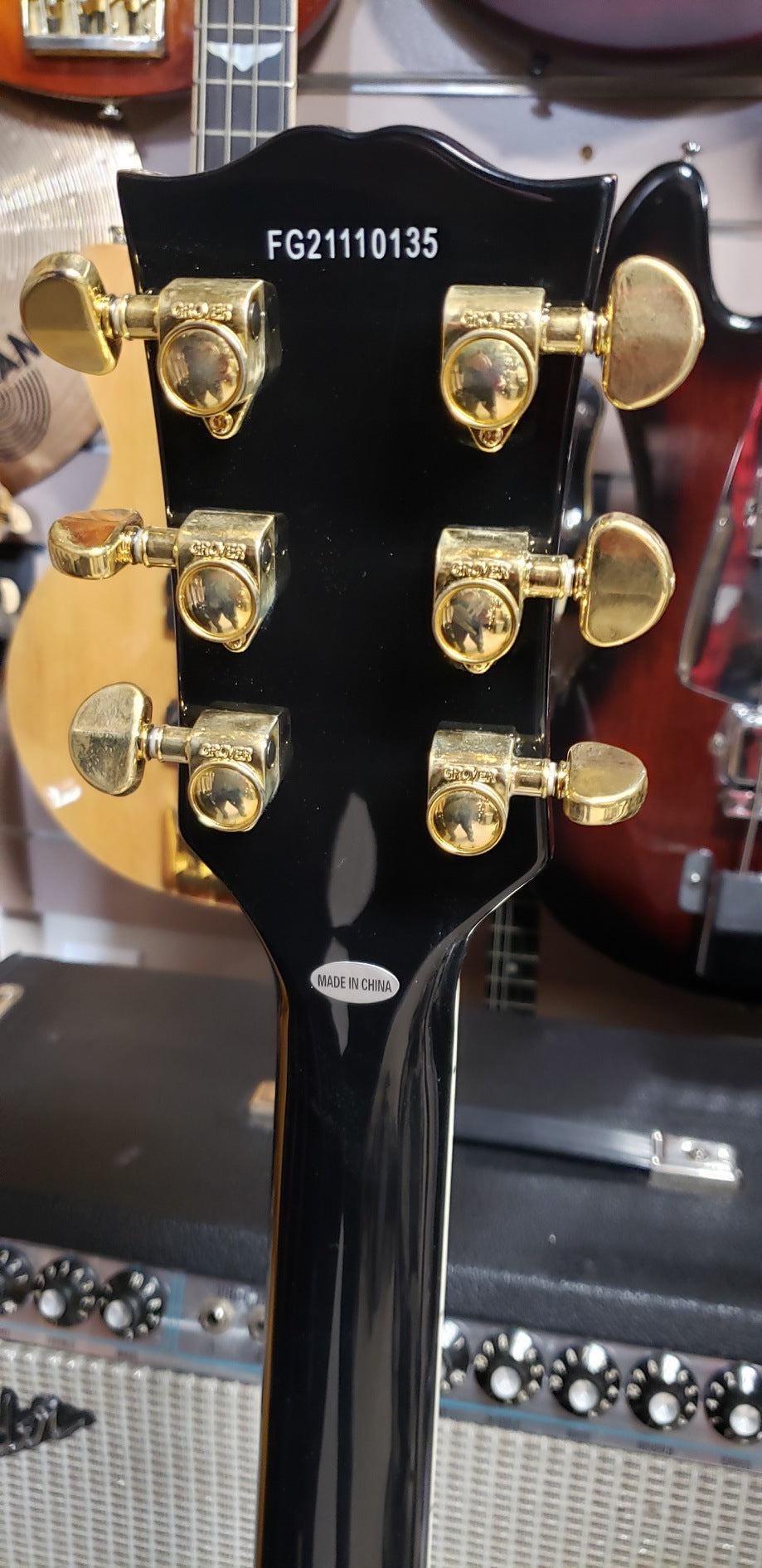 Burny RLC-85 Black Electric Guitar