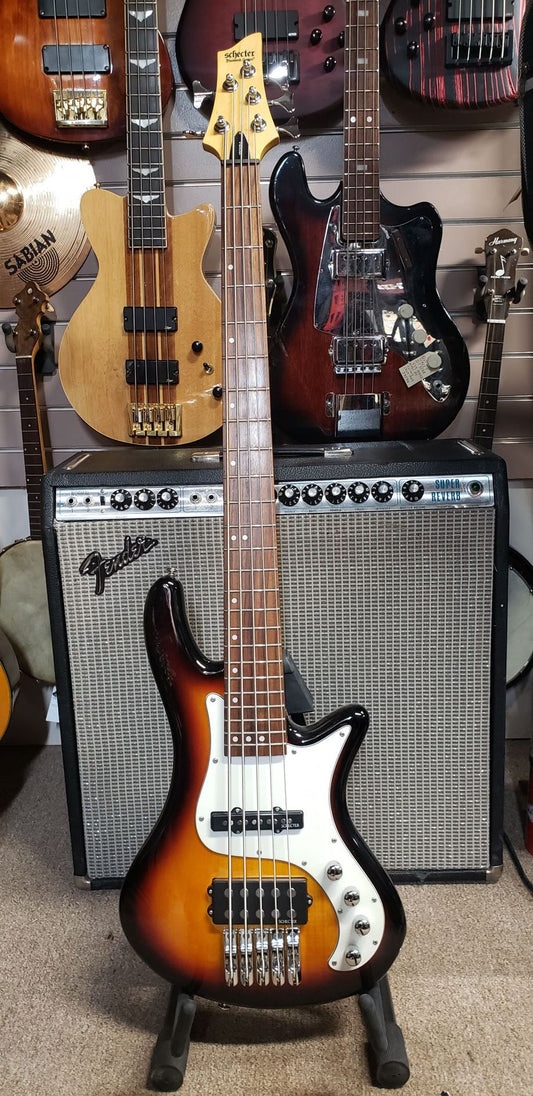 Schecter Stiletto Vintage - 3-tone Sunburst, 5-string