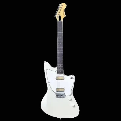 Harmony Silhouette Electric Guitar w/ MONO Vertigo Case – Pearl White