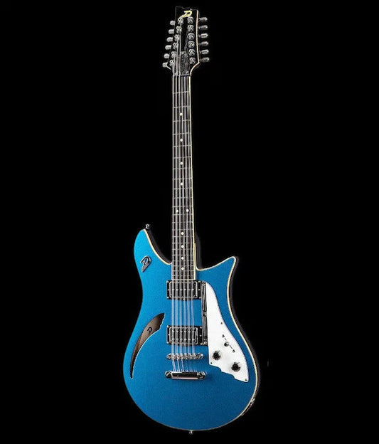 Duesenberg Double Cat 12 String Catalina Blue Electric Guitar with Gig Bag