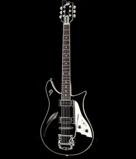 Duesenberg Double Cat Black Electric Guitar with Gig Bag