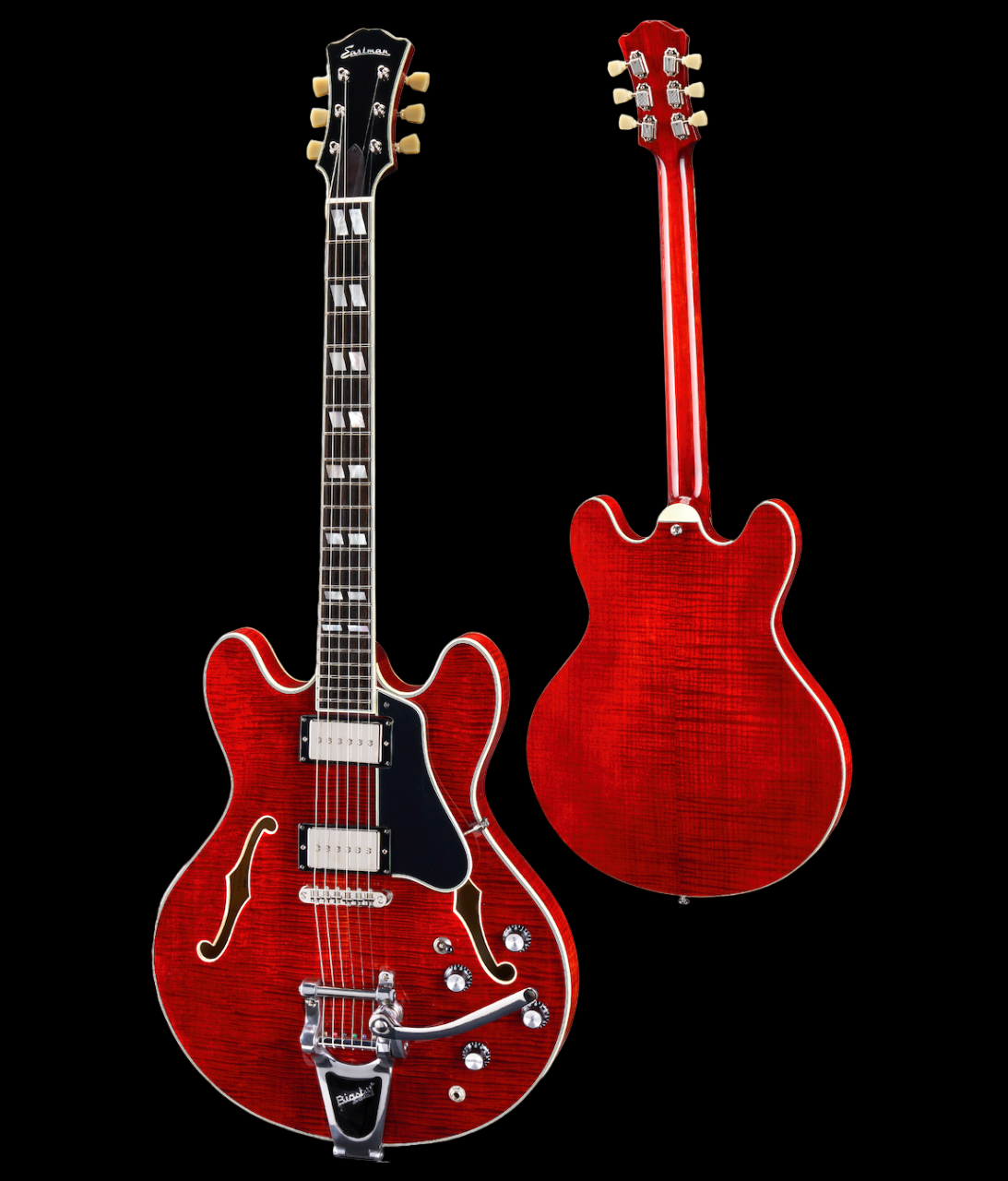 Eastman T486B-RD Semi Hollow Red Finish Electric Guitar