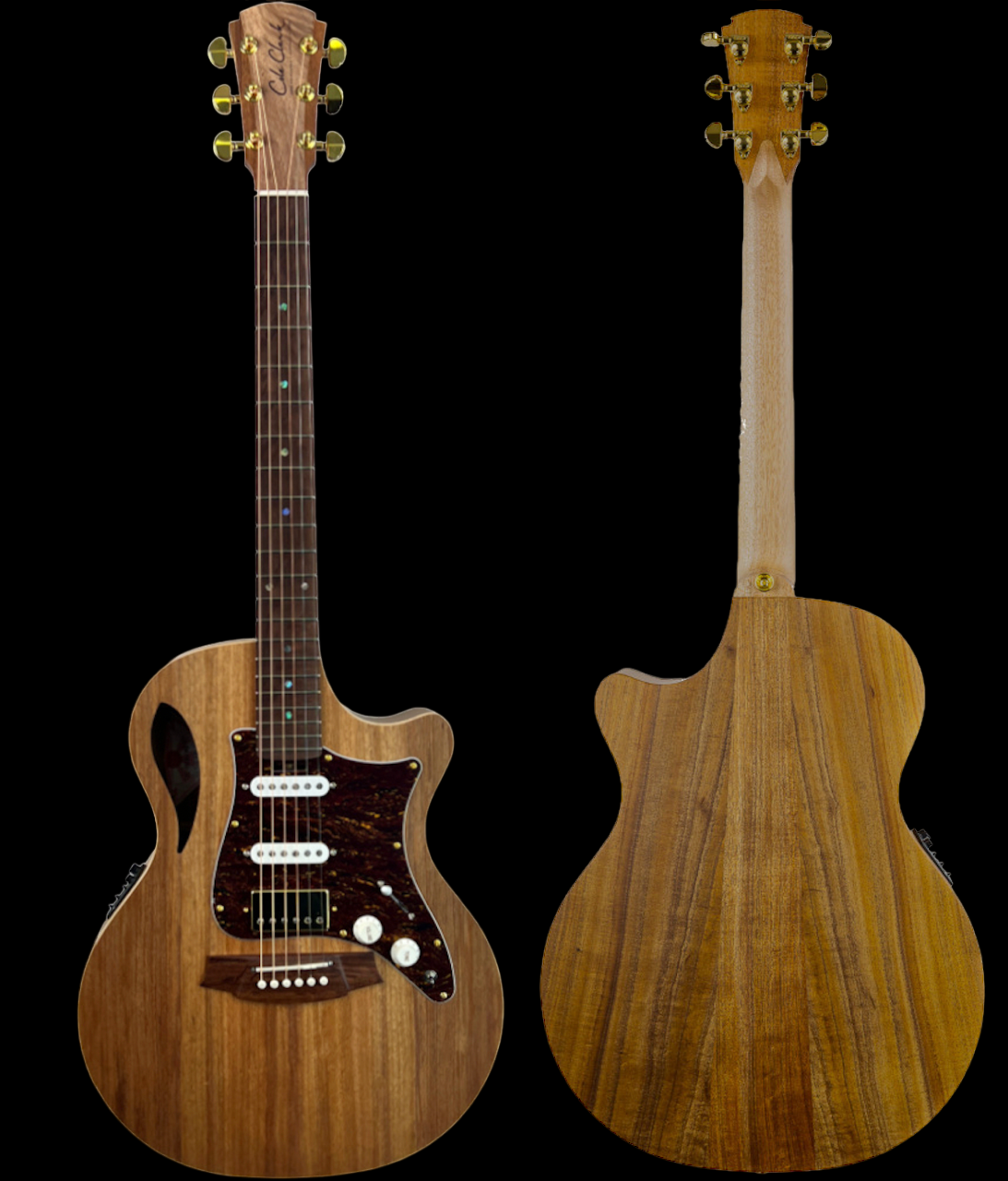 Cole Clark True Hybrid Natural TL2EC-BLBL-HSS Guitar