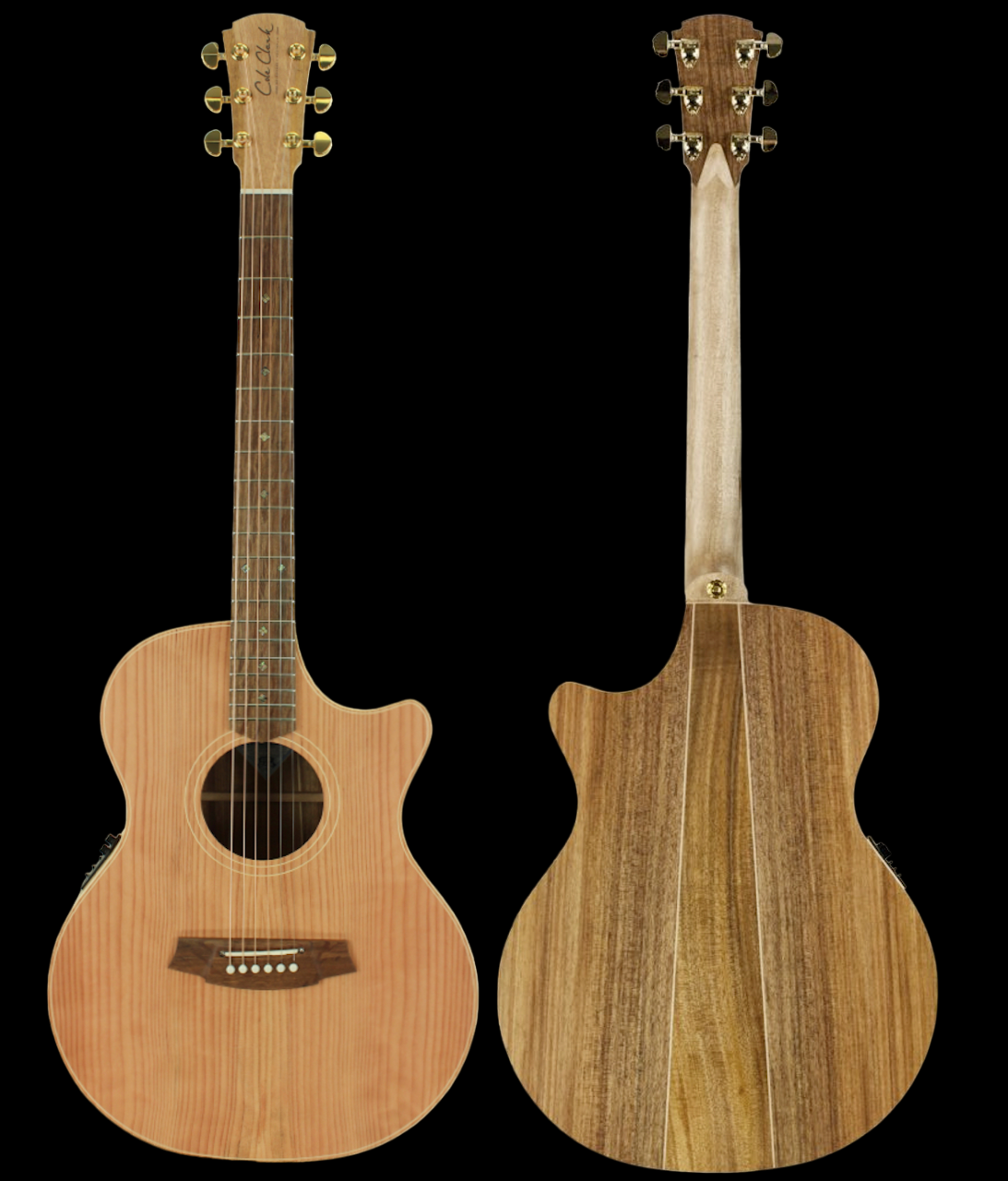 Cole Clark Angel 2 Redwood Blackwood AN2EC-RDBL Acoustic Guitar