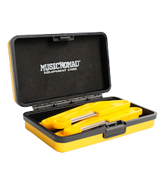 MusicNomad Acoustic Guitar Diamond Coated Nut File Set - Light/Medium Strings, with Storage Case - 6pc